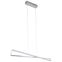 EGLO SVÍTIDLO LED 95566 AGRELA, 2X14,4W 3400LM 3000K, ZÁVĚS., CHROM/BÍLÁ