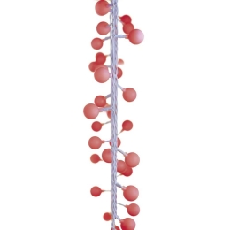 EMOS VÁNOČNÍ OSVĚTLENÍ 40 LED CHERRY COLOR RED 2,5CM 4M IP44 ČASOVAČ ZY2024T