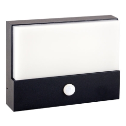 MCLED SVÍTIDLO LED KERBEROS 9W 645LM 4000K IP65 NÁST. HRAN. PRŮM. 180X135MM ČERNÁ