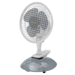 KAN VENTILÁTOR STOLNÍ VENETO-15GR ŠEDÁ/BÍLÁ S KLIPEM