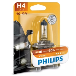 BOR AUTOŽÁROVKA PHILIPS H4 VISION 12V 60/55W 1815LM 3200K P43T-38 BL.1KS PHIL-12342PRB1