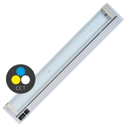 ECO SVÍTIDLO LED KUCHYŇSKÉ GANYS SMD 5,5W 480LM 3000-6500K 36CM STŘÍBRNÁ