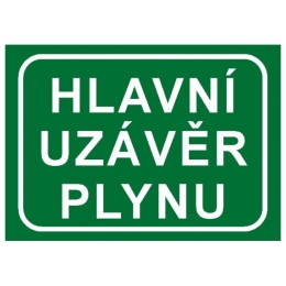 STRO.M TABULKA HLAVNÍ UZÁVĚR PLYNU A4 7832